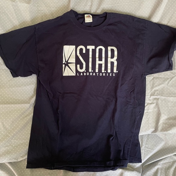 Fruit of the Loom Tops - STAR Laboratories Navy XL T-Shirt